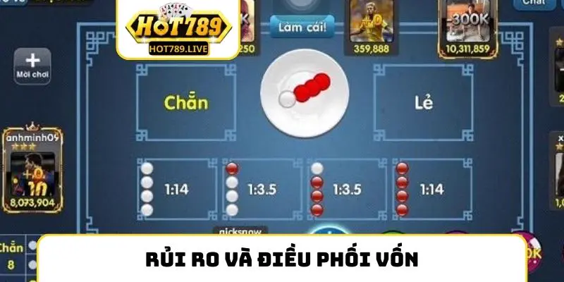 Mẹo chơi xóc đĩa về rủi ro và điều phối vốn