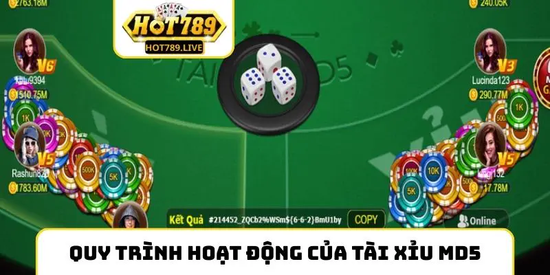 Quy trình hoạt động của Tài Xỉu MD5
